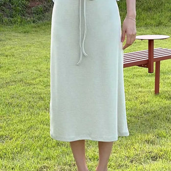 26SS MORE Soft Midi Skirt