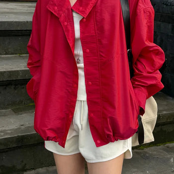 26SS Drawstring Anorak Windbreaker
