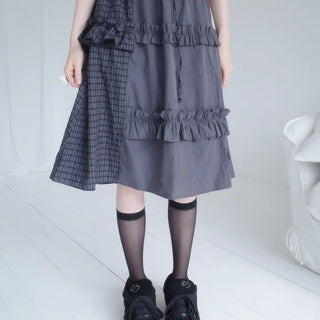 Park Frill Check Skirt