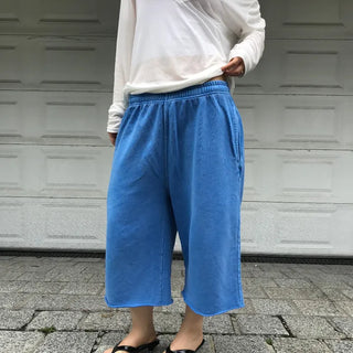 Pigment Washed Sweat Bermuda Shorts  / Length  / Bermuda / Summer Shorts