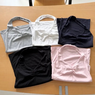 Bebe Shirred Halter Sleeveless