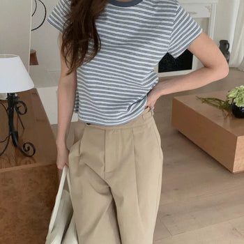 Tiamo striped tee