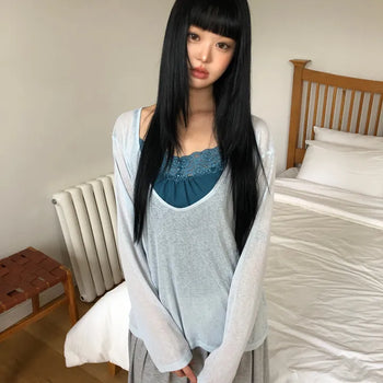 Necho Layered Long Sleeve T-shirt