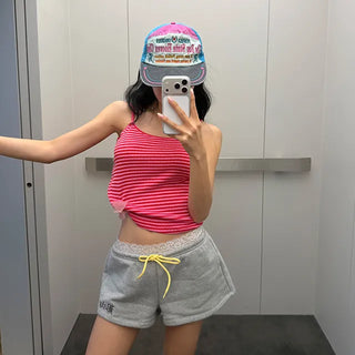 Bunny striped sleeveless top