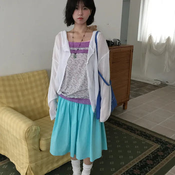 Q's Double Strap Lace Flower Sleeveless