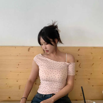Dot Slim Fit Short Sleeve T-shirt