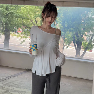 Chekia Loose Fit Button T-shirt