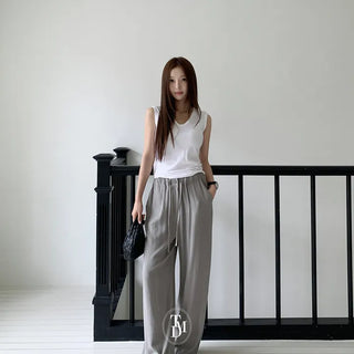 Now Linen Elastic Waist Pants