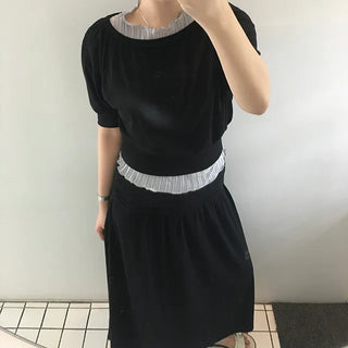 About Shirred 3/4 Boat Neck T-shirt
