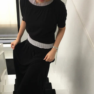 About Shirred 3/4 Boat Neck T-shirt