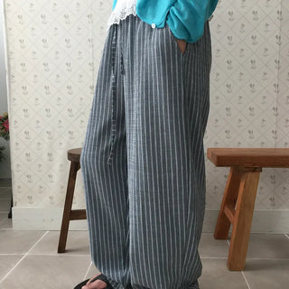 [UNISEX] Striped Salanta Seersucker Pants