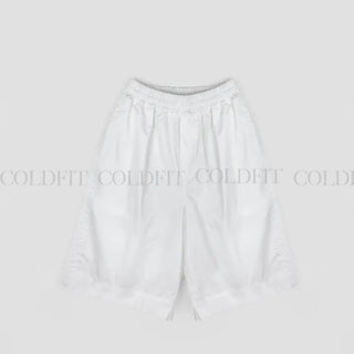 Cotton Wide Bermuda Pants