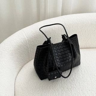 Modern Woven Square Shoulder Bag   Daily bag with good storage capacity