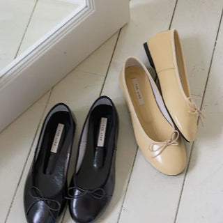 Daily Ballet Round Toe 1cm Flat Shoes 2 Colors