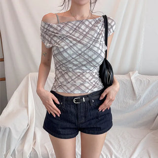 Hekin Check Draping Sleeveless [Tencel 60%]