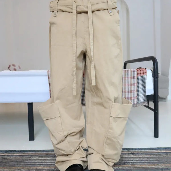 Roll-up Cargo Wide Pants -