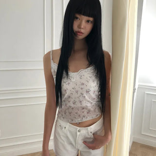 Eton Flower Strap Sleeveless Top