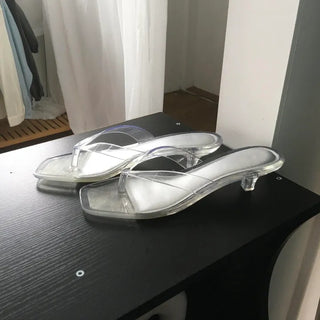 Summer Clear Flip Heels