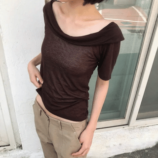 ROSE JACQUARD TOP