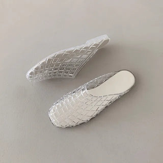 ◈Jelly◈◈Cushion Mule Slippers Aqua Summer Vacation Beach Sandals Waterproof Shoes
