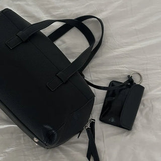Sage Leather Tote Bag
