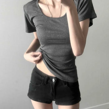 Teide Modal Slim Basic Short Sleeve T-shirt