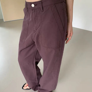 Brownie YKK Out-Pocket Stitch Wide Pants