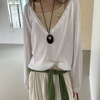 Ruel Button V Salanta Knit