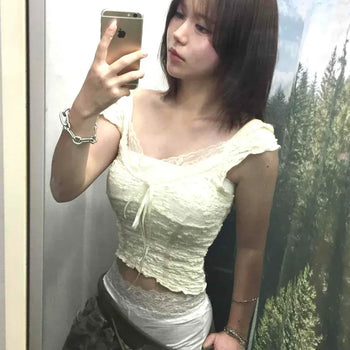 Lace Slim Undershort Cotton Shorts