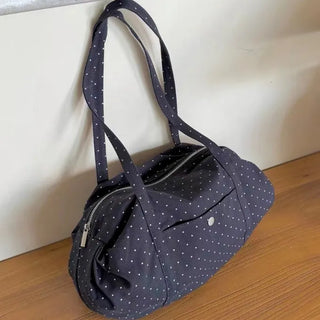 Dot Button Shoulder Bag
