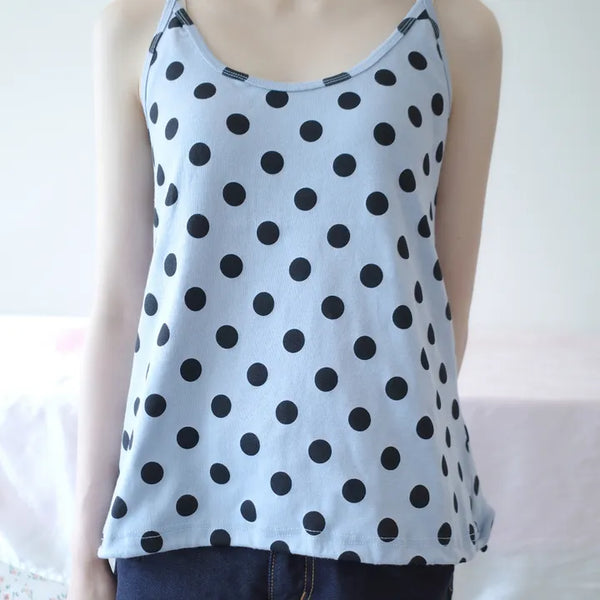 Bubble Dot String Sleeveless