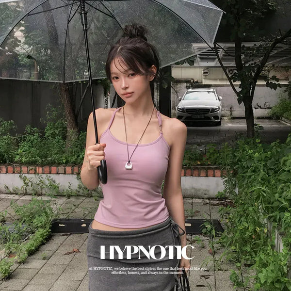 [MADE: In-house Production] Buckle Halter Sleeveless
