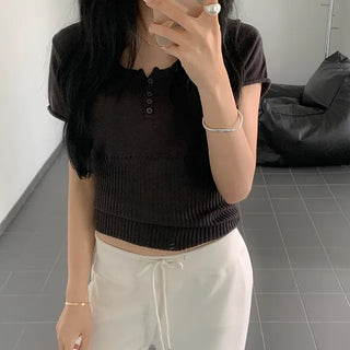 Ruel button knit