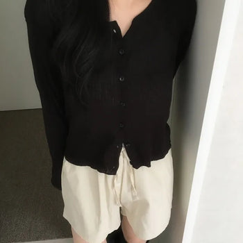 Louis Ribbed Round Cardigan