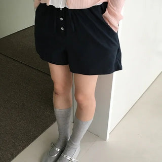 *Muand* Button Shorts