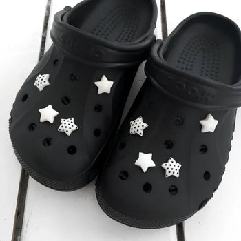 Special Feature (4 colors/ 8 pcs) Dot Star Schwitz Set Dot Star Slipper Charm Shoe Decorating Set