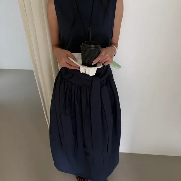 Nemo Wrap Sleeveless Long Dress