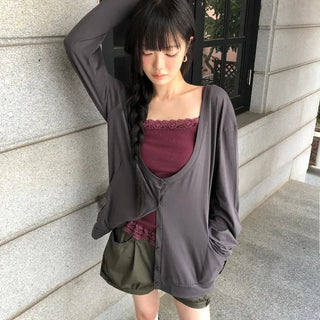 Henil Ribbon Pocket Cardigan