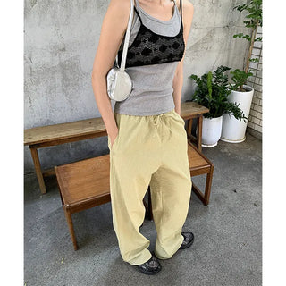 pinstripe flowy pants