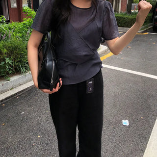 Viv Wide Autumn/Winter Sturdy Loose Cotton Pants