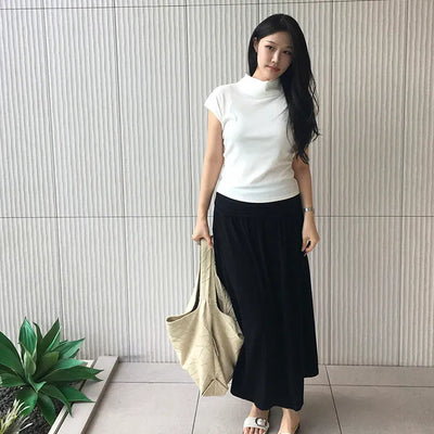 Twenty Tie Turtleneck Blouse