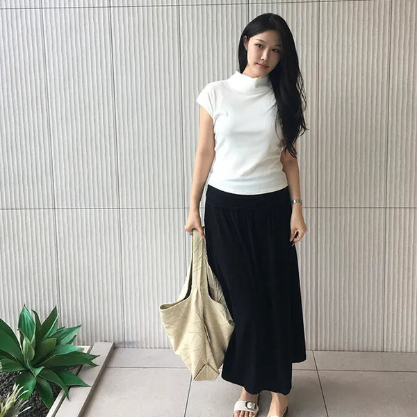 Twenty Tie Turtleneck Blouse