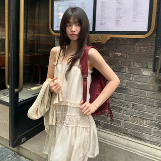Maybe Shirred Bustier Dress