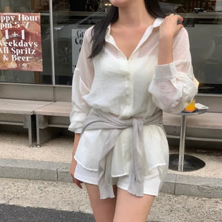 Littler See-through Oversized Shirt