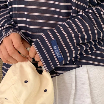 Comfy Stripe Long Sleeve Tee