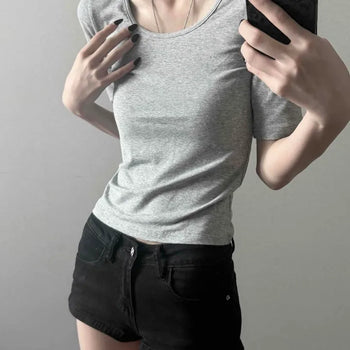 Bona Slim Fit Round Neck Half-Sleeve T-Shirt