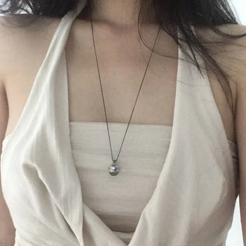 Gemstone light bulb necklace