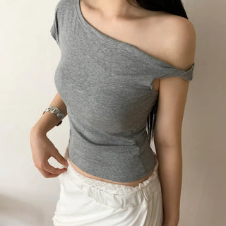 Moven One-Shoulder Short Sleeve T-shirt
