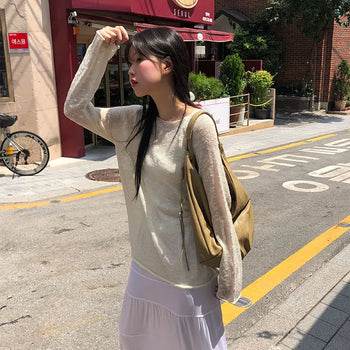 Cosing Check Long Skirt/Frill Skirt/Long Skirt/Elastic Waist Skirt/Pleated Skirt/Flare/Check Long Skirt/Comfortable Skirt/Travel