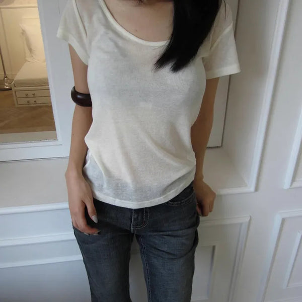 WIDE U NECK TOP (3 COLOR)